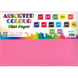 A4 Flint Paper Mix Colour UFP-12's 