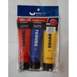 Reeves Intro Acrylic 100ml Set of 3 Colors (120,260,340) 