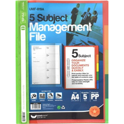 File Management Index UMF-819A PP5 (Green) (for BM)