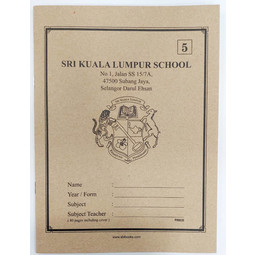 Sri KL Exercise Book No.5 Red Single Line
