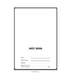 A4 Note Book (Soft Cover)
